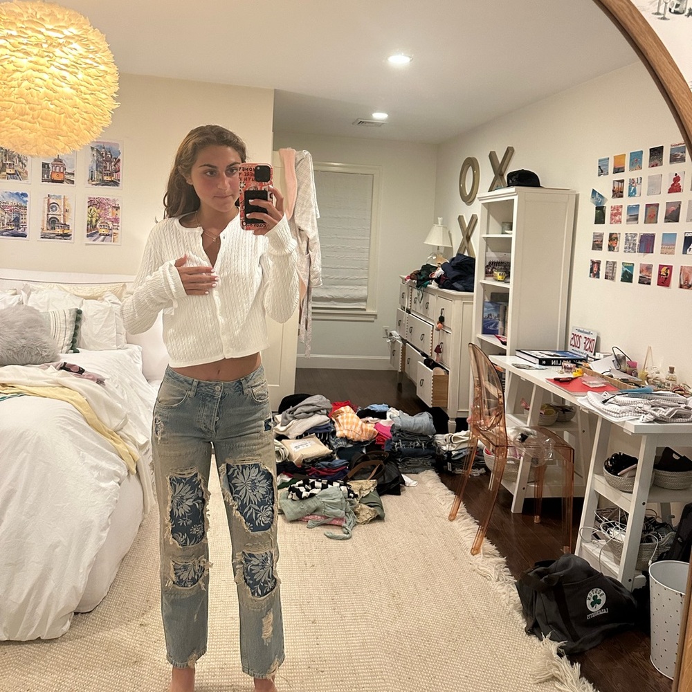 Free People Desert Rose Straight Jean